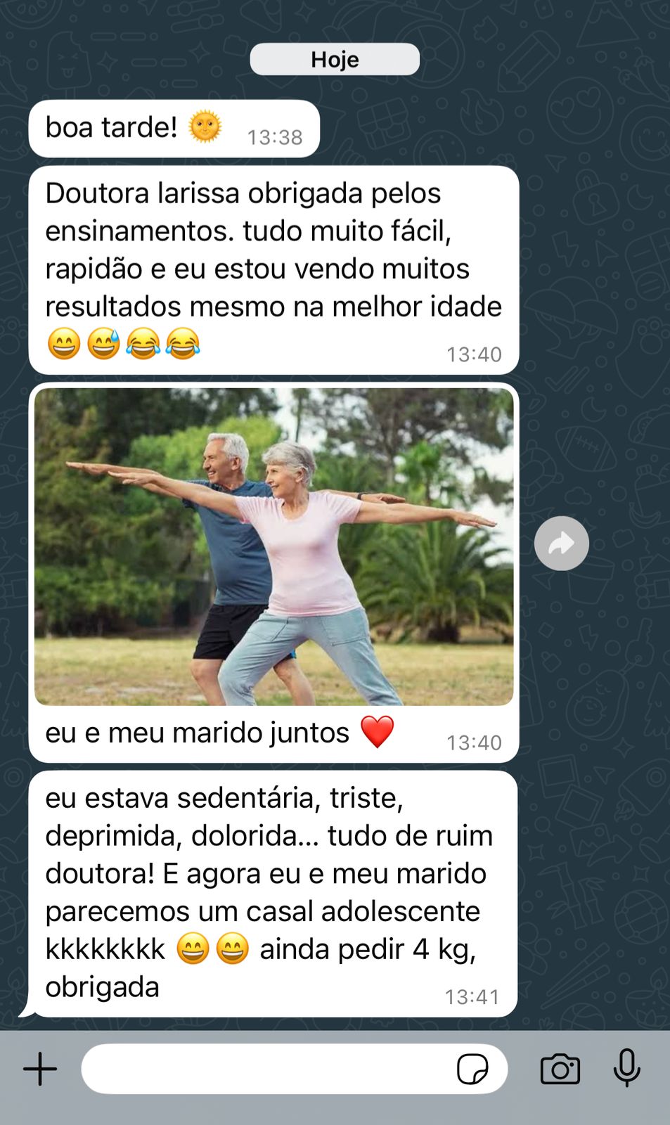 Marcia, depoimento de aluna